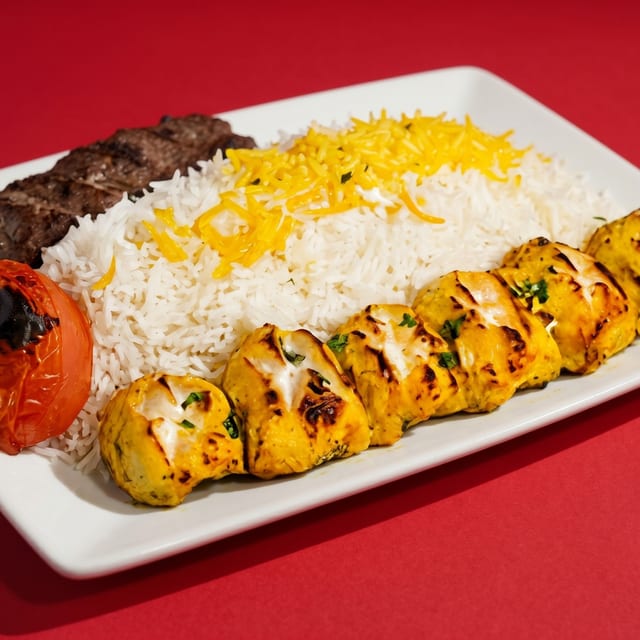 Combo 1 - Chicken + Kubideh.