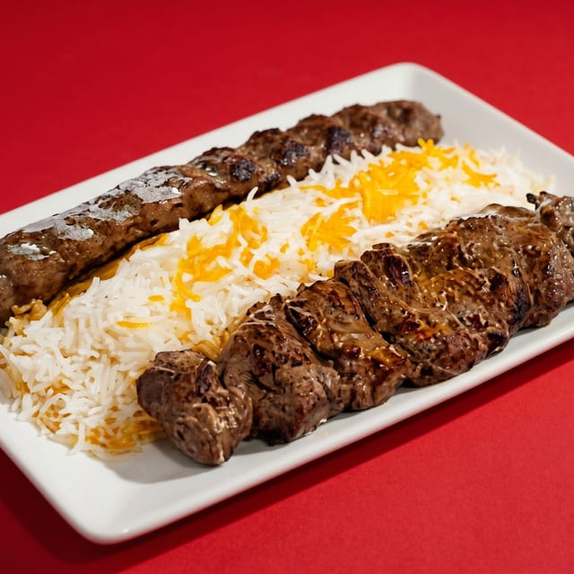 Combo 2 - Chenjeh + Kubideh.