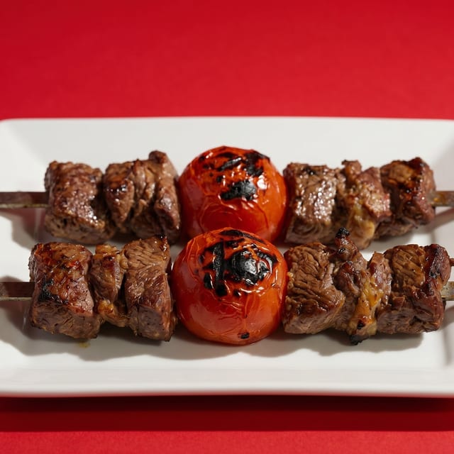 Entrees - Lamb Kabob.